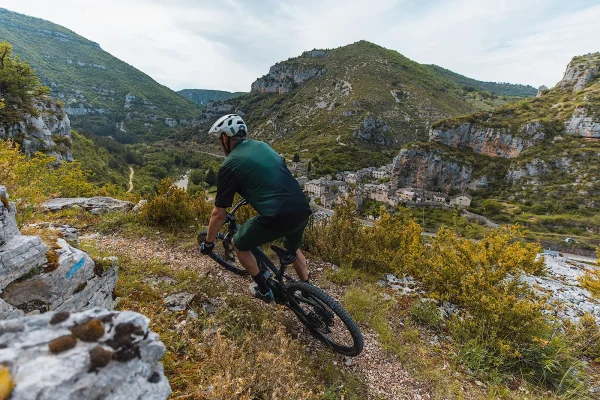 Downhill mountain biking