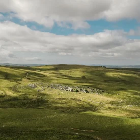 Aerial view of the Aubrac