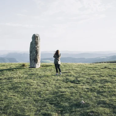 Menhir on Mont-Lozère