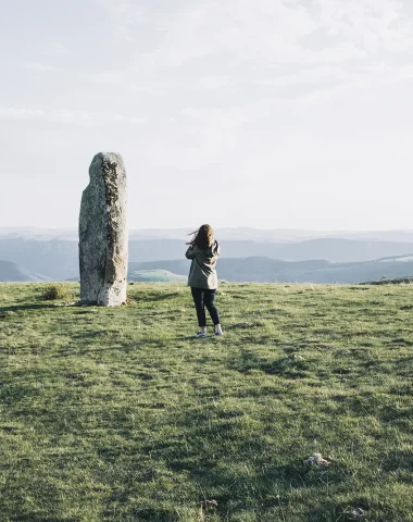 Menhir on Mont-Lozère