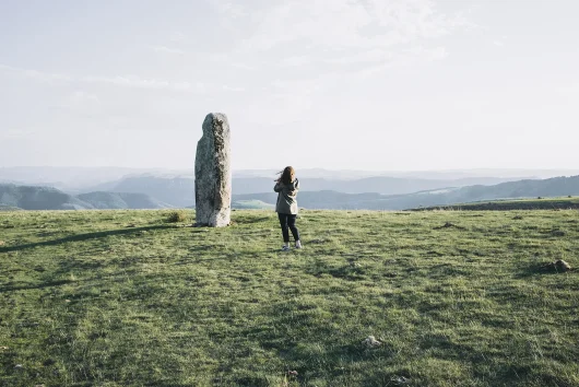 Menhir on Mont-Lozère