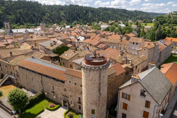 Aerial view of Le Malzieu
