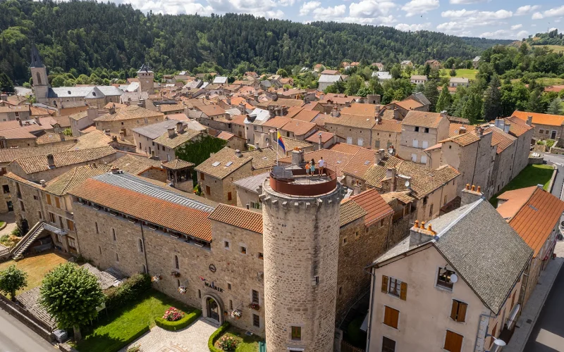 Aerial view of Le Malzieu