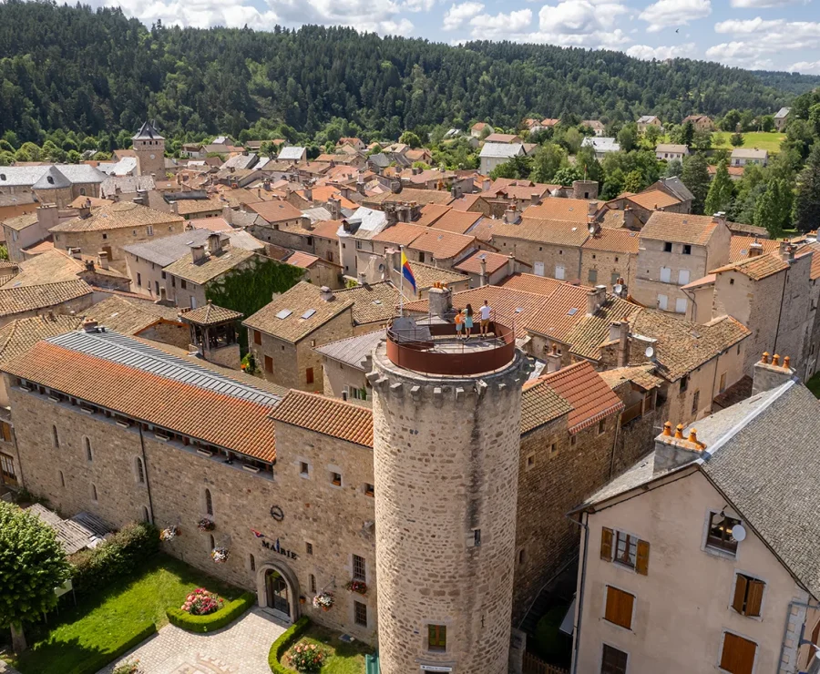 Aerial view of Le Malzieu