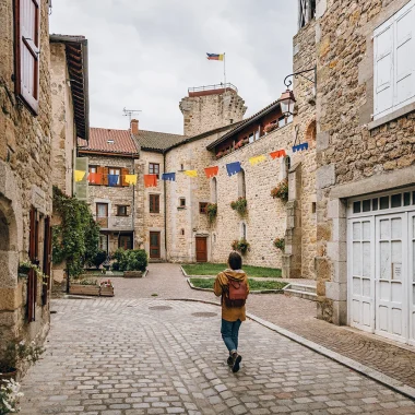 The narrow streets of Le Malzieu