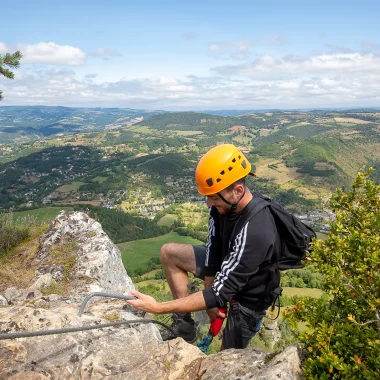 Rock climbing in the Lot Valley