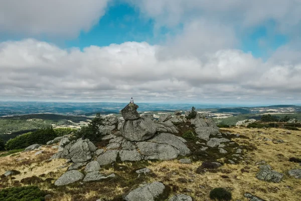 Granite boulder field