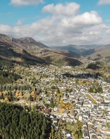 Aerial view of Florac