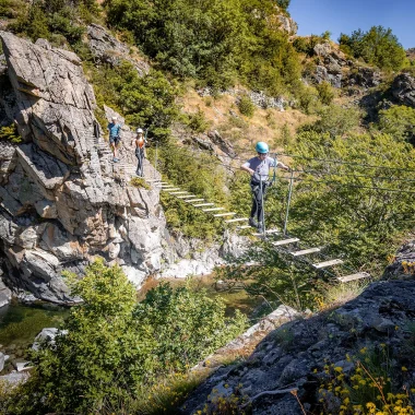 Via ferrata footbridge