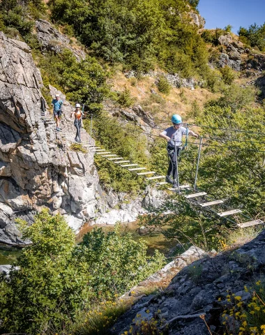 Via ferrata footbridge