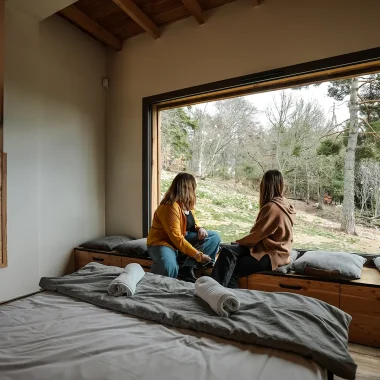 Den in the Gévaudan Wolf Park