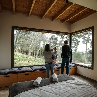 Den in the Gévaudan Wolf Park