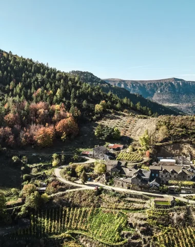 Farm in the Cévennes in autumn