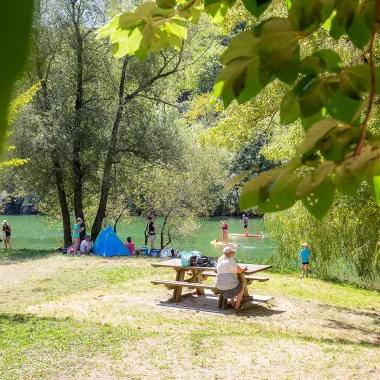 Lakeside picnic