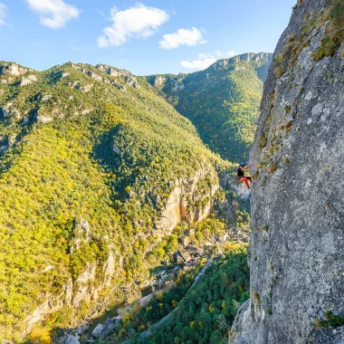 Rock climbing at Roc Aiguille