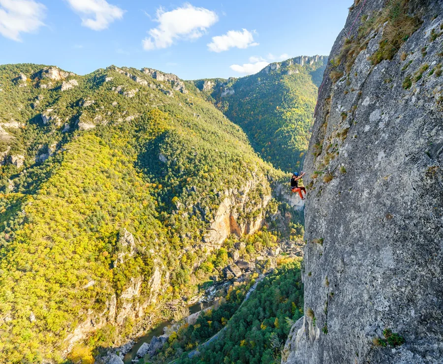 Rock climbing at Roc Aiguille