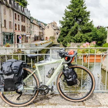 Bicycle on a bridge
